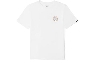 Vans T Shirts Unisex White Crew Neck Moderate Straight Fit VN0A7TR9WHT