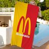 M Famous LOGO M-McDonaldes Beach Towel Bath Towels For Girl Microfiber Quick Dry Sand Free Beach Yoga Spa Gym Pool