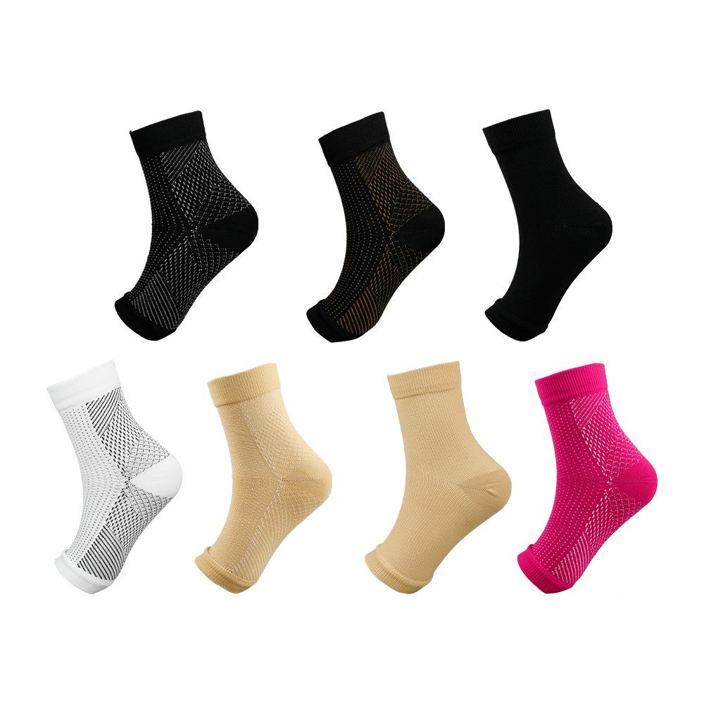 Open Toes Compression Socks Short Jump Rope Gymnastics Sports Pressure Socks Ankle Protection Sports Breathable High Elasticity