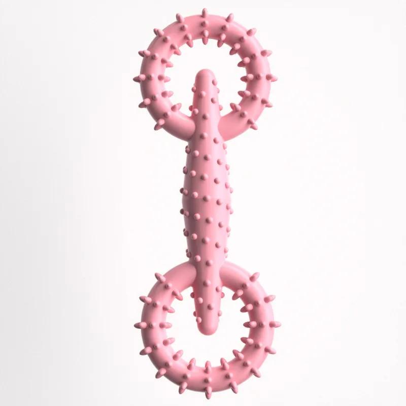 Dog Pull Ring Puppy Chewing Toy Indestructible Pet Pull Ring Toys Interactive Puppy Chew Toy For Boredom Relief Teeth Cleaning