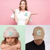 6Cm Towel Embroidery Lake Blue English Letter Embroidery Cloth Sticker Bag Decoration Patch Sticker Ironing Number Sticker