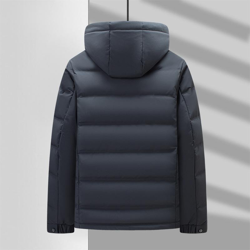 Down Jacket Men's Autumn and Winter New 90 White Duck Down Hooded Down Jacket Men's Warm Casual Down Jacket