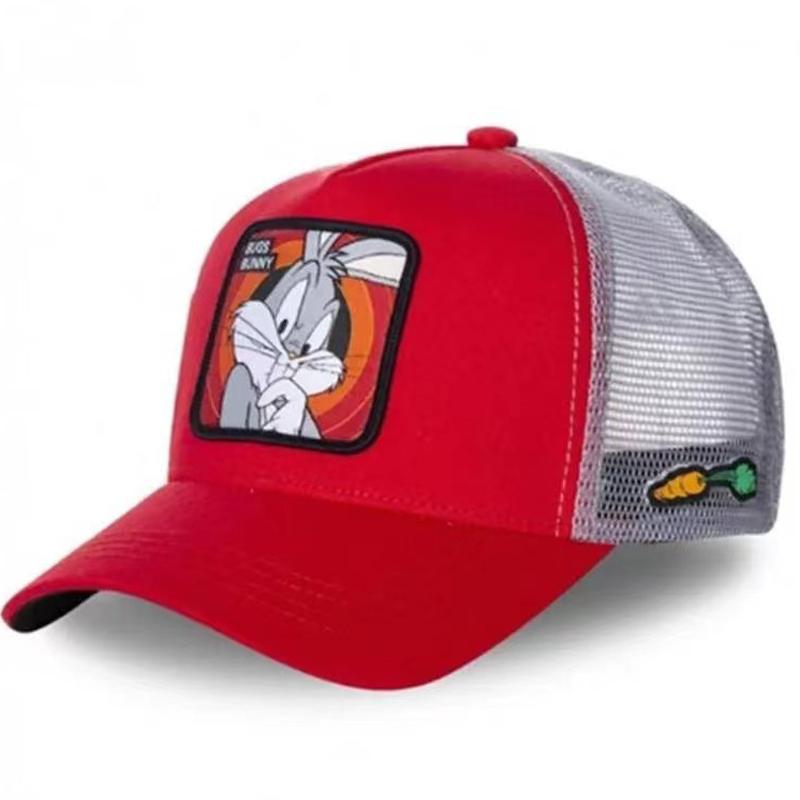Cartoon Anime Baseball Cap Cute Embroidery Mickey Donald Duck Sun Hat Adjustable Outdoor Trucker Mesh Hat Fashion Boy Hip Hop Urban Street Stylecap