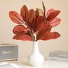 Lifelike 57cm Artificial Magnolia Leaves Plants Leaves Floral Arrangement Green Plants Rubber DIY Faux Plants Wedding