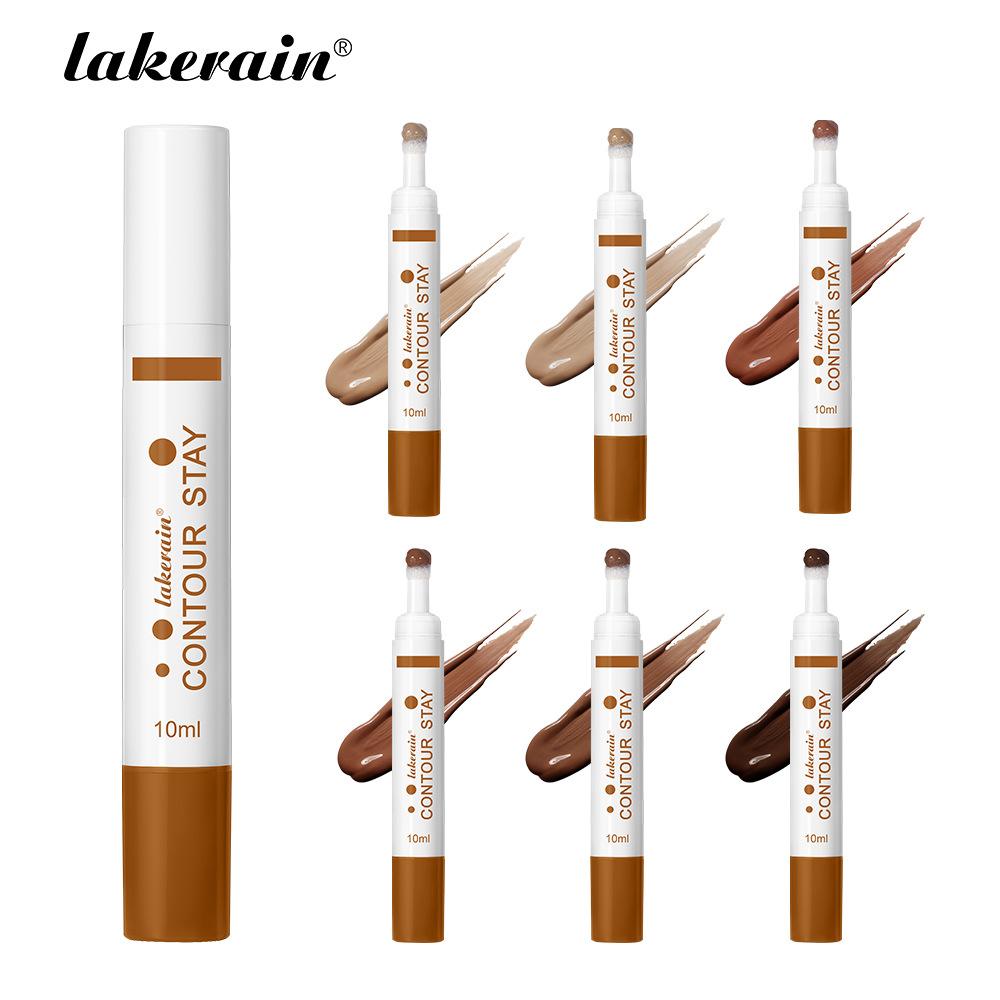 Stick Lichid pentru Contur Culoare Bronz Închis Stick pentru Contur cu Luciu Ridicat Stick pentru Acoperirea Liniei Părului Machiaj Facial Contur Natural Luminos Tridimensional