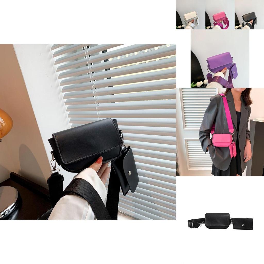 Trendy Fashionable Small Square Bag For Women Versatile Pu Shoulder Bag In Elegant Colors