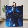 Scorpion VS Sub Zero Blanket Fleece Mortal Kombat MK11 Breathable Blankets for Sofa Outdoor Plush Thin Quilt