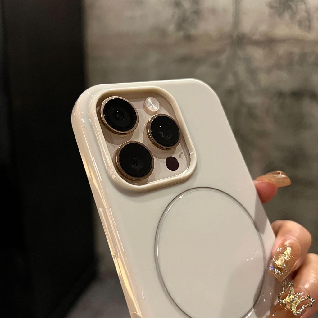 Luxusní bonbónový malý kruh pro Magsafe magnetické bezdrátové nabíjecí pouzdro pro iPhone 11 12 13 14 15 16 Pro Max Plus nárazuvzdorný kryt