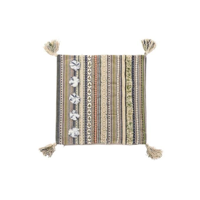 Housse De Coussin Multicouleur Frange 50 X 1 X 50 Cm