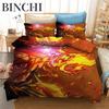 Set Biancheria da Letto Stampato 3D Demon Slayer Giappone Anime Copripiumini Piumone Biancheria da Letto Tessili per la Casa Biancheria da Letto