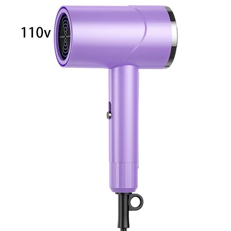 

Модный фен для волос 3 цвета Тип молотка Бытовой 800 Вт Euus 220 В110 В Purple US