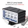 Bike LED Bright Front Lamp Rechargeable Bicycle Head Light with 6 X 18650 Battery