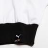 Puma Printed Knit Drawstring Hooded Long Sleeve Cropped Sweatshirt Women Sweatshirt White 531352-02
