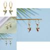 Bird Hoop Earrings Alloy Water Drilling Classic Animal For Daily Wear