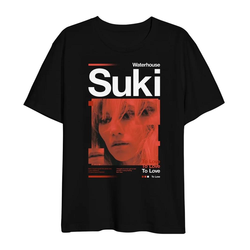 Suki Waterhouse TO LOVE Heavy Cotton Black S-5XL T Shirt SE608 Unisex T-Shirt M