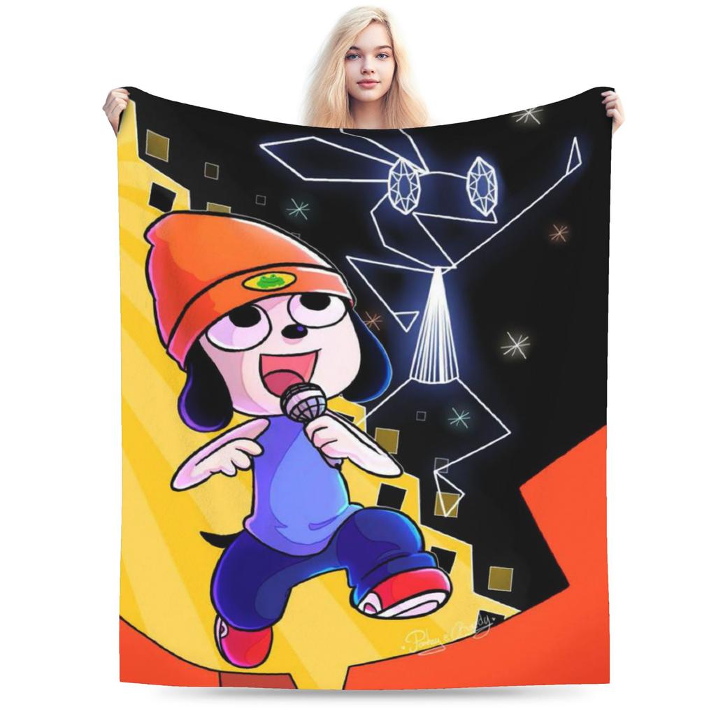 Parappas Print-Decke für Männer Frauen Warm Gemütlich Flauschig Überwurfdecken für Bett 50x60 Zoll Mehrere Größen