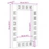 Bathroom Mirror Walnut 50 x 70 x 2.5 cm Solid Mango Wood