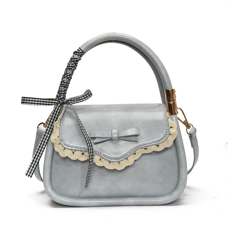 

Lace fashion design trend simple handbag bag new spring and summer casual messenger shoulder women s bag синій
