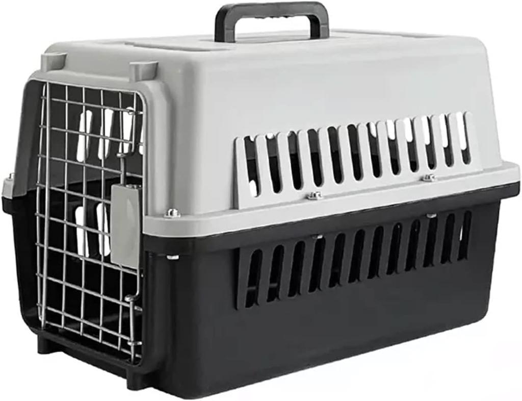 Pet Carrier for Dogs and Airplane IATA Easy to Medium Black N&S Cats, Safe, Compliant, Travel, Carry, HKX01, (58x37x37cm),
