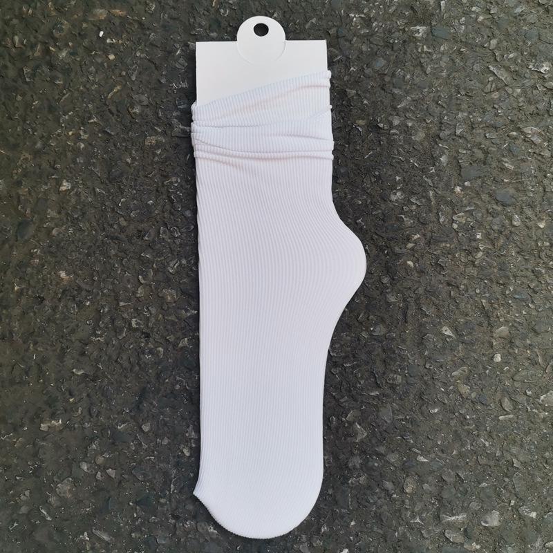Spring/Summer Breathable Cotton Socks: Thin, Anti-Pilling, Seamless Postpartum Comfort, Solid Color, Casual Fashion
