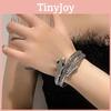 Snakeshaped Alloy Chic Zircon Bracelet For Women Unique And Fashion Forward