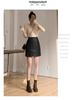 Autumn/Winter High-Waist A-line PU Leather Skirt - Stylish, Short, & Versatile