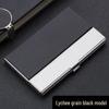 Men's and Women's Portable Stainless Steel Leather Business Card Holder