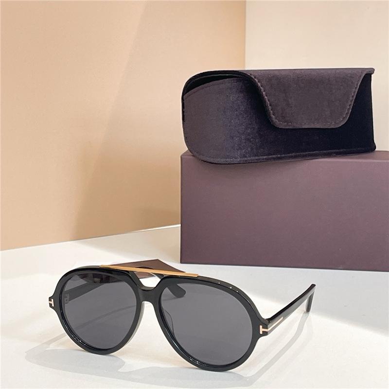 Retro Double Bridge Tortoiseshell Sunglasses - Unisex UV400, Tea-Tinted High-Definition Nylon Lenses