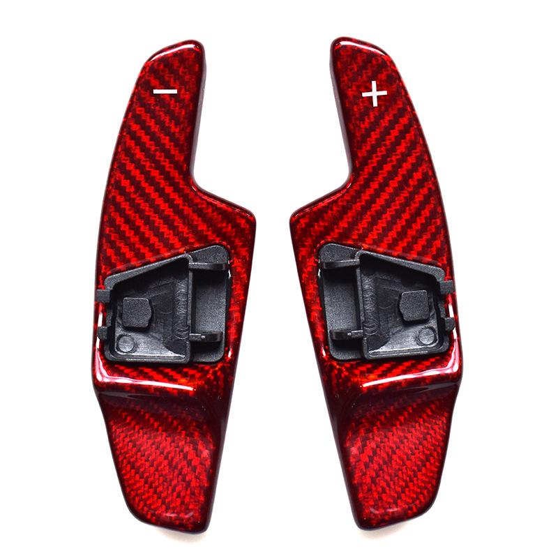 Real Carbon Fiber Shift Paddles for Scirocco, Lamando R-line, Golf 7, and GTS Steering Wheel Modification