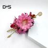 Imitation Flower Hair Clip Side Bang 3D Flower Hairpin Decorative Strong Grip Women Hair Pin Hair Accessory