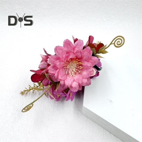 Imitation Flower Hair Clip Side Bang 3D Flower Hairpin Decorative Strong Grip Women Hair Pin Hair Accessory