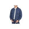 Einreihige Revers Langarm Denim Übergroße Baumwolljacke Herrenjacken Mittelblau LMT006246101291A03844