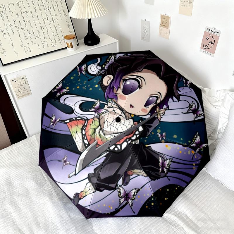 Japanese-style Cartoon Demon Slayer Kamado Tanjiro & Kamado Nezuko Umbrella Including Home Travel and Outdoor Activities Multi Functional Umbrella 2