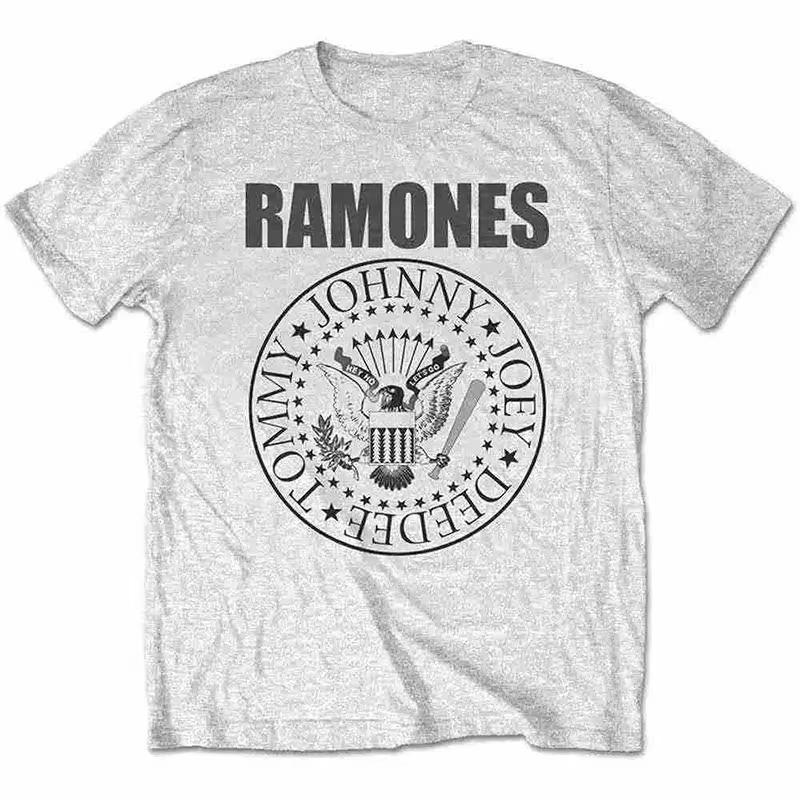 Hot Sale Punk Rock Band Ramones Graphic Print TShirt Unisex Unisex Summer New Tee Streetwear Style Cotton Solf Casual Oversized Top