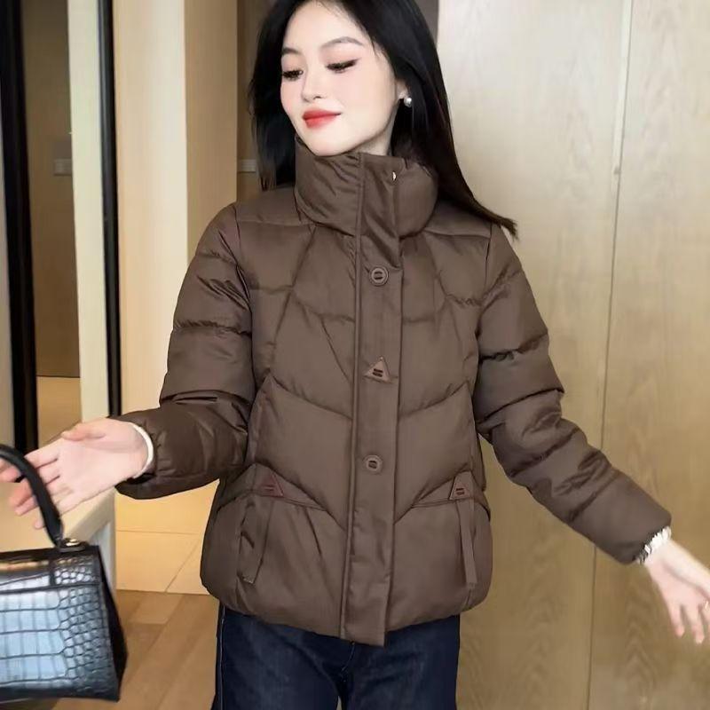 Season short small fragrant down cotton clothes Pinghu high-end season small jacket