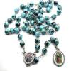 Men Women Rosary Necklace Medal-Catholic Christian Religious Prayer Gift Chain