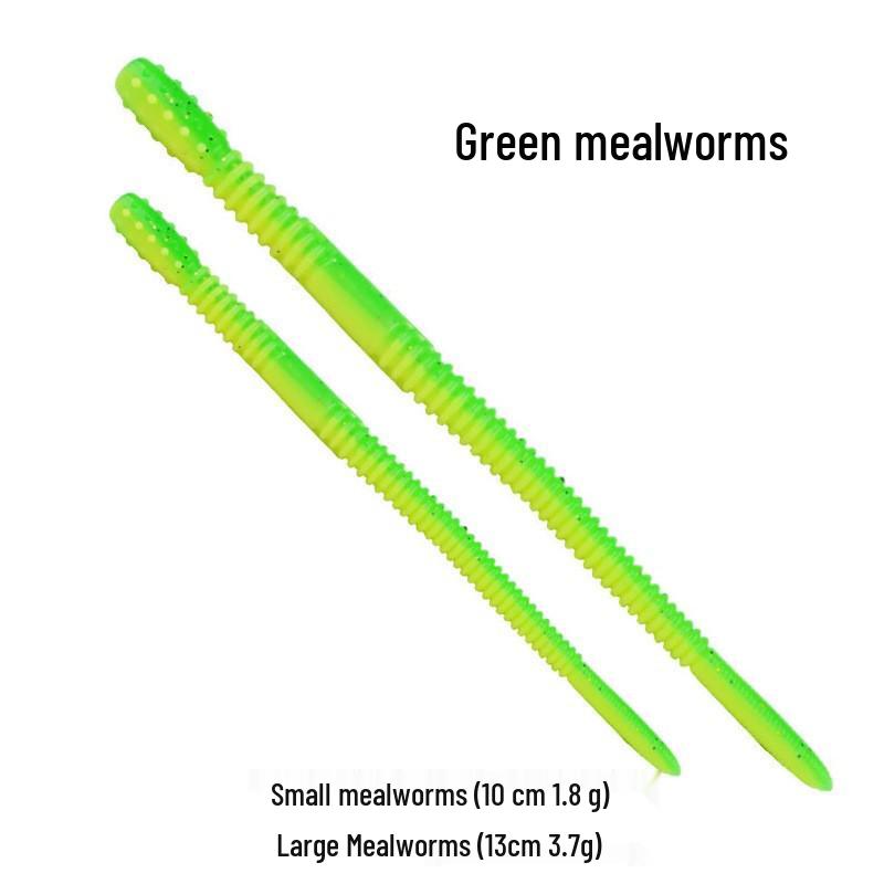 Jin Dünne Nudelwurm Bionische Weiche Texas Rig Simulation Barschköder