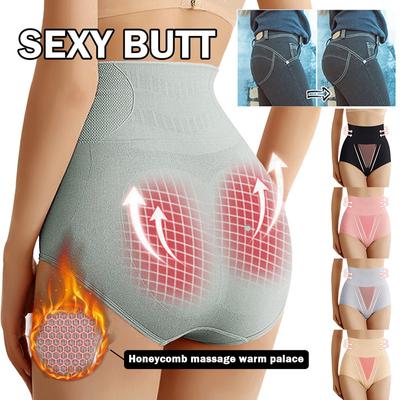 High-waisted Abdomen Graphene Panties Ladies Postpartum Body Shaping Hip-lifting Antibacterial Cotton Panties
