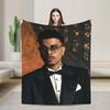 Soft Warm Blanket Travel Office Rauw Alejandro Singer Rapper Throw Blanket  Flannel Bedspread For Couch Chair Sofa Bed Sofa Bed