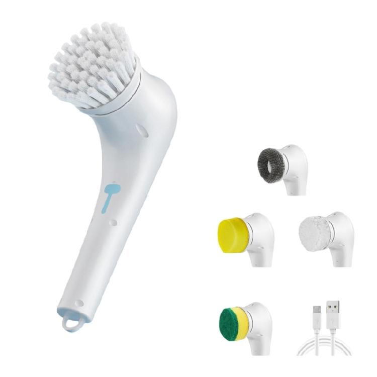 

Electric Scrub Tool With 5 Replaceable Brush Attachment And Powerful Motor For Rough Grime Stains Removal Household Use 1