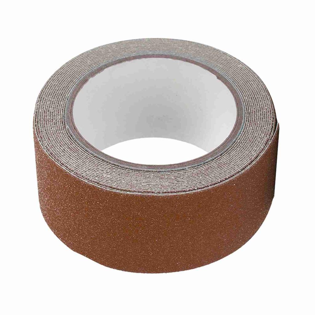 Buntes 5M*5cm PVC Anti-Rutsch Klebeband für Treppenstufen, Boden, Sicherheit, Dekoration (Braun)