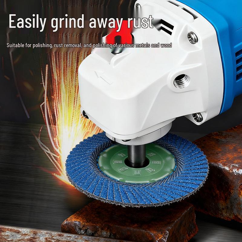 Iron Cap Blue Sand Sanding Cloth Wheel for Grinding & Polishing Metal, Stainless Steel, & Wood with Angle Grinder