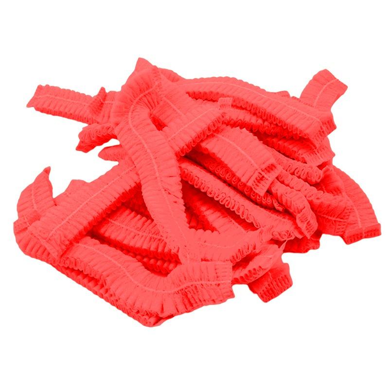 100 pezzi/Confezione Copricapo Monouso a Rete Bouffant Antipolvere Cappellini Antipolvere Traspiranti Cappelli per Doccia Bagno Cucina