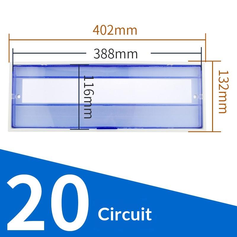 Pz30 Plastic Distribution Box Cover Transparent Protective Panel For Household Circuit Breaker Box