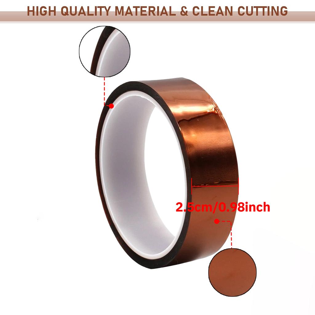 33M Polyimidband Goldfingerband für FPC/PCB-Reparatur - Hochtemperaturbeständig, Reißfest 10mm-25mm Breite Kaptonband