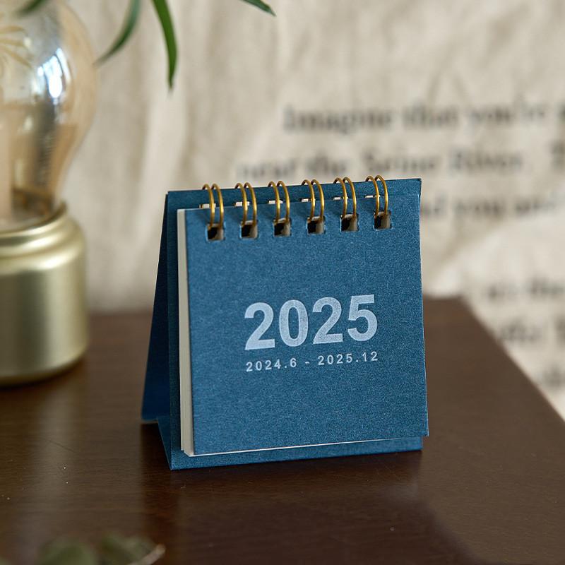 2025 Desk Calendar Cute Daily Planner Simple Solid Color Calendar Learning Goal List To-Do List Home Office Supplies