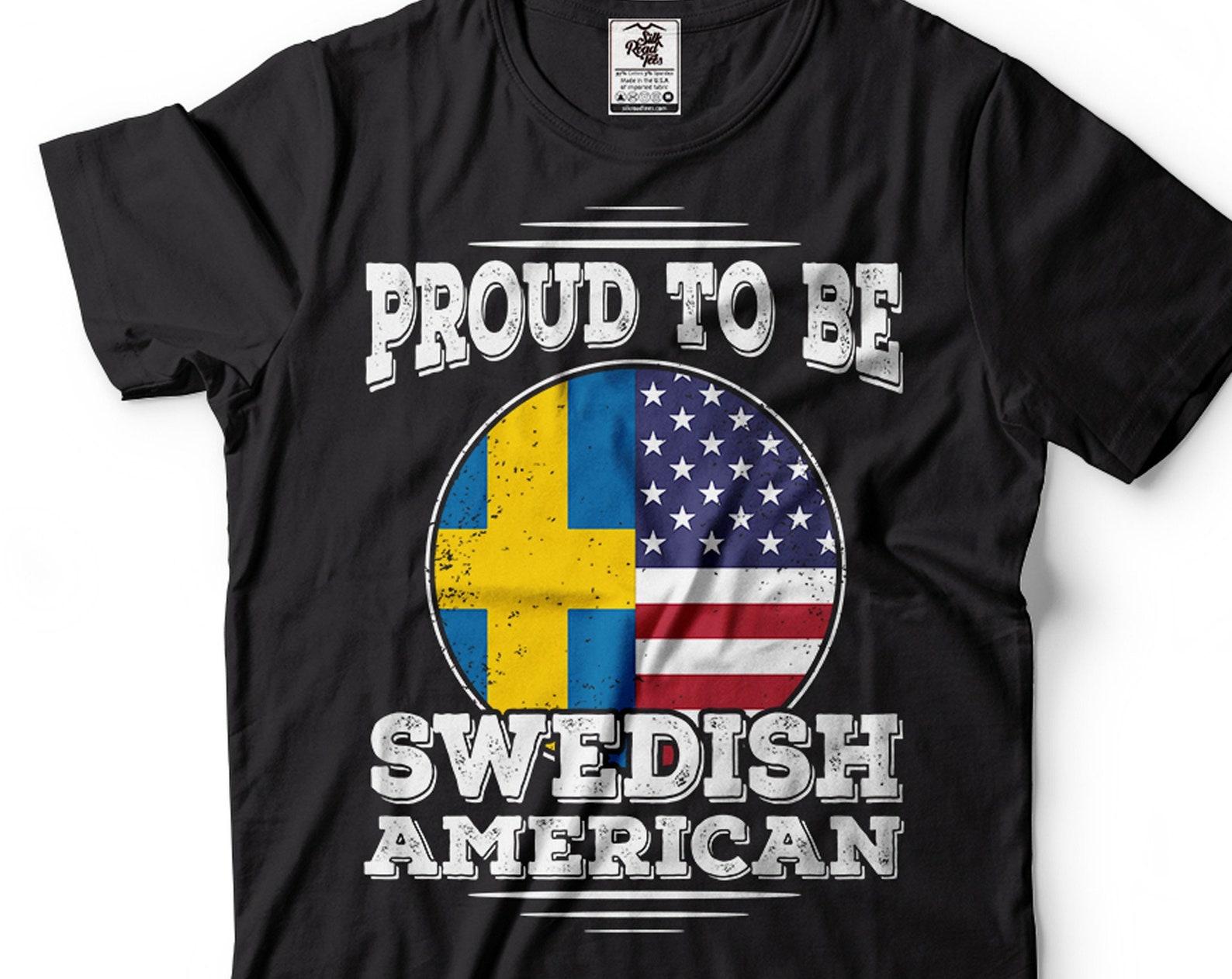 Swedish American Flag Shirt: Patriotic Sweden USA Pride 2XL