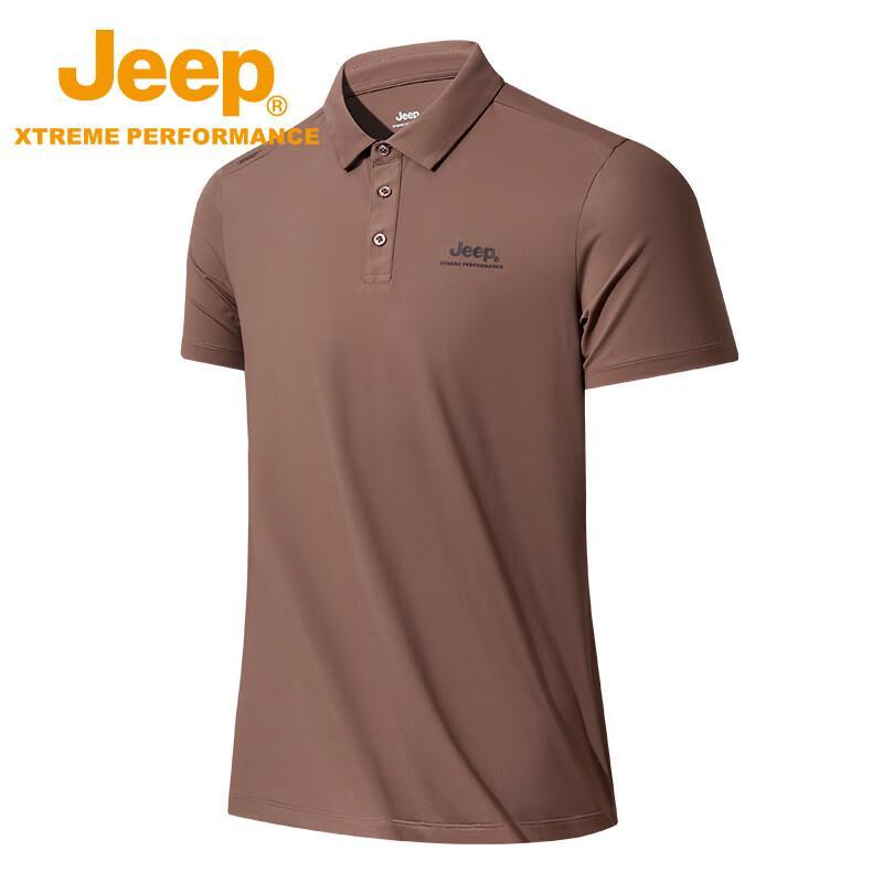 Jeep Men's Outdoor Quick-Dry Polo T-Shirt