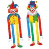2Pcs Clown Figure Hanging Ornament Folding Paper Clown Decoration For Birthday Halloween Carnival Festival Decorations