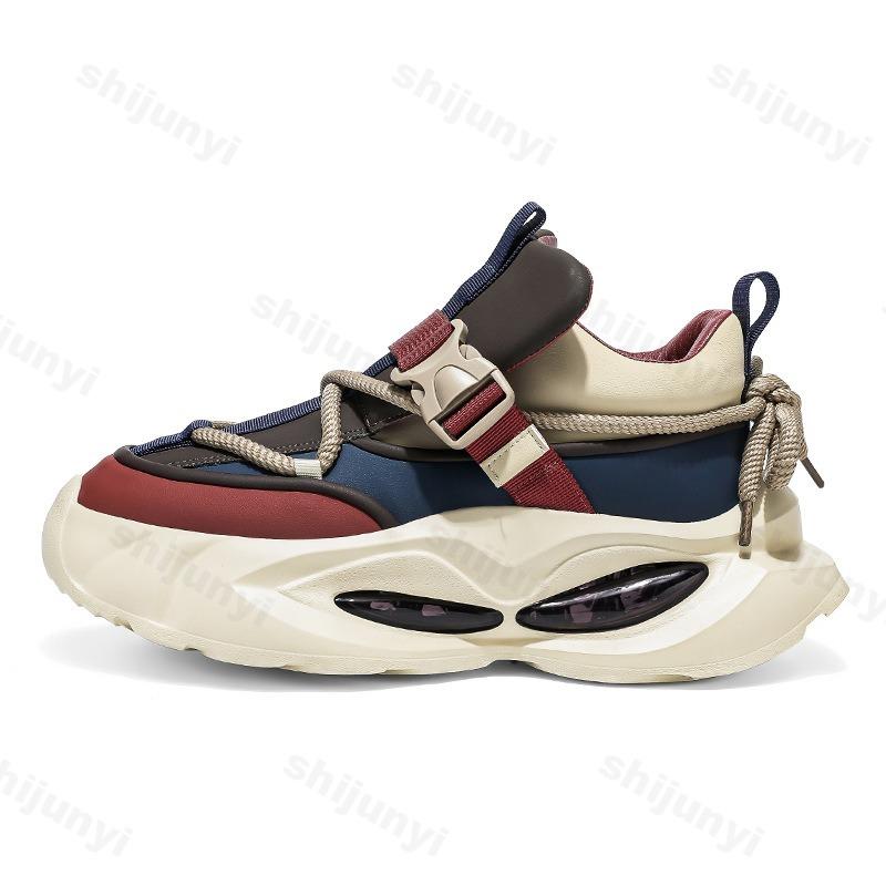 Fashion 2025 Spring New Men's Fashion Trend Casual Shoes Mesh Breathable Comfortable Versatile Thick Soled Shoes Low Top Chunky sneakers